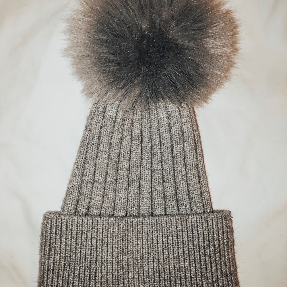 Mink Pom hat